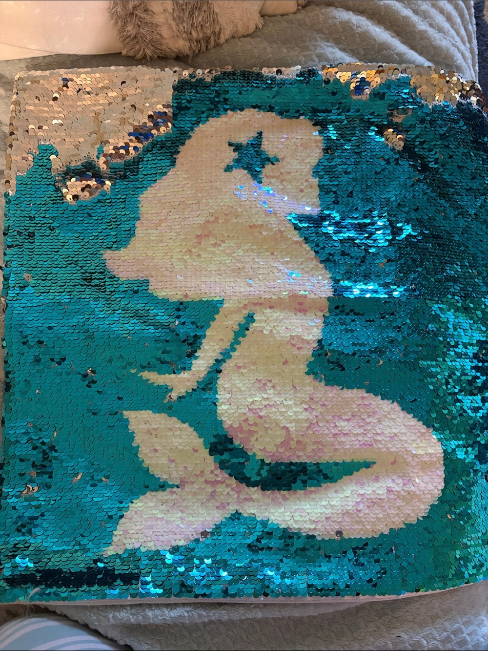 Sequin Mermaid Throw/Accent Pillow Cover